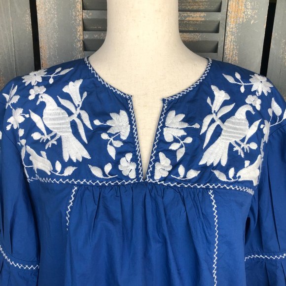 Joie Clodagh Embroidered Peasant Top Tunic Sz S - Picture 2 of 14